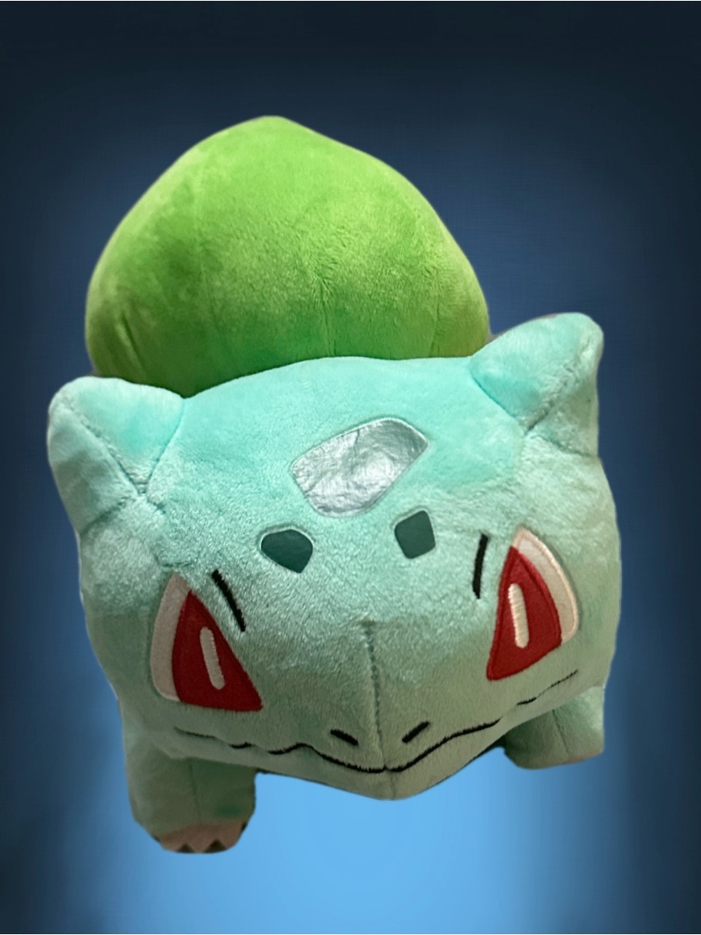 Pokemon Bulbasaur Plush Toy - Light Green, Dark Green, Red